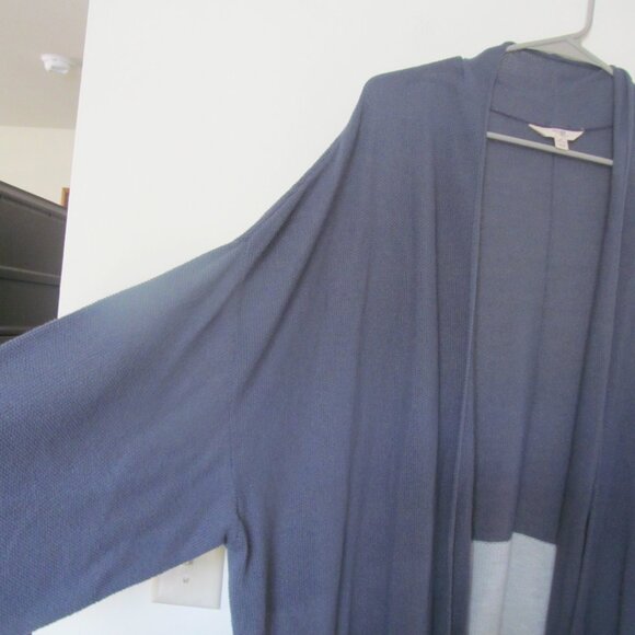 Terra & Sky Grey Two Tone Long Cardigan Sweater Size 4X - Picture 2 of 2